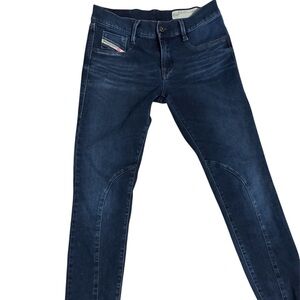Diesel BI-BI / RIDEE Super Slim Riding Jeans – Dark Wash Stretch